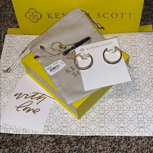 NWT-Kendra Scott Jack gold chain bracelet in blue